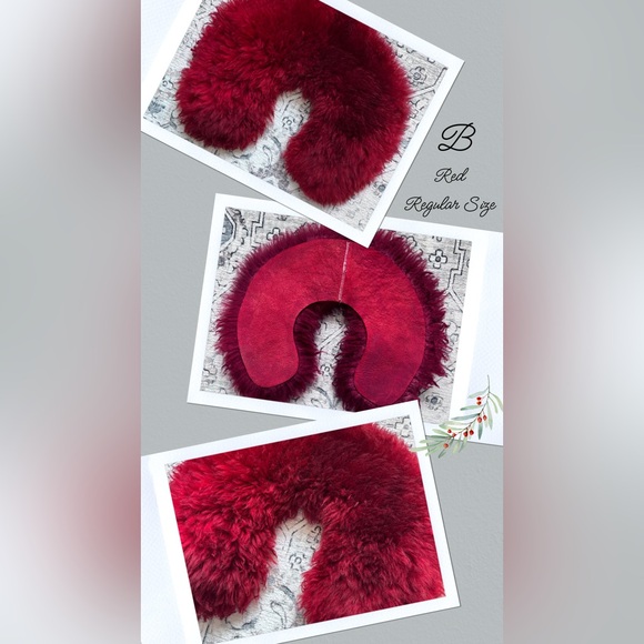 UpCycled Sheep Rug Sherpa Sheepskin Collar - Picture 4 of 6